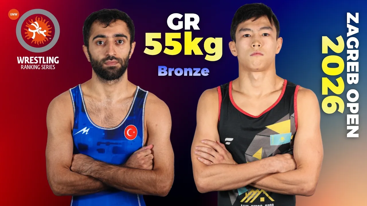 Omer Halis RECEP (TUR) vs. Arsen ZHUMA (KAZ). 2026 Zagreb Open | Bronze Medal | GR 55Kg