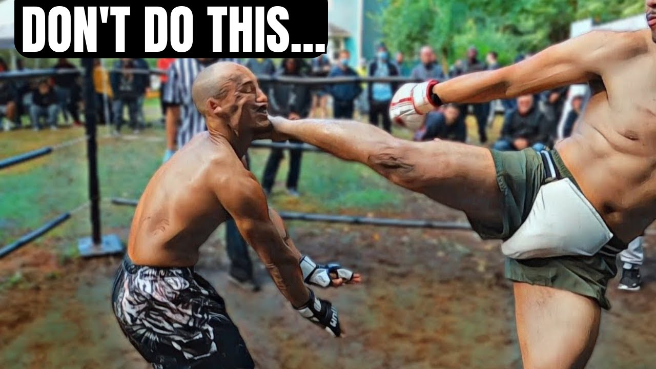 Don't do this! Stance switching Head Kick Knockout Street Beefs