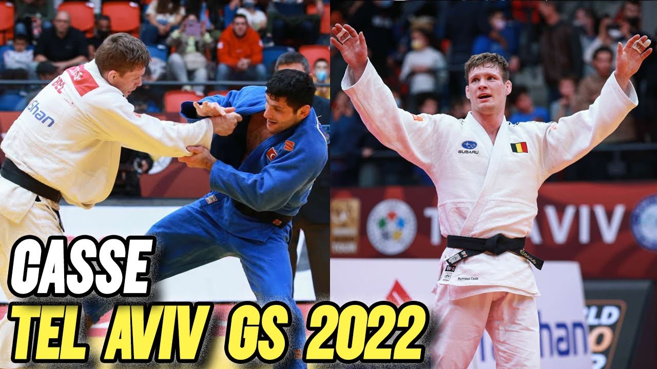 Gold for BELGIUM - CASSE Tel Aviv judo Grand Slam 2022 background