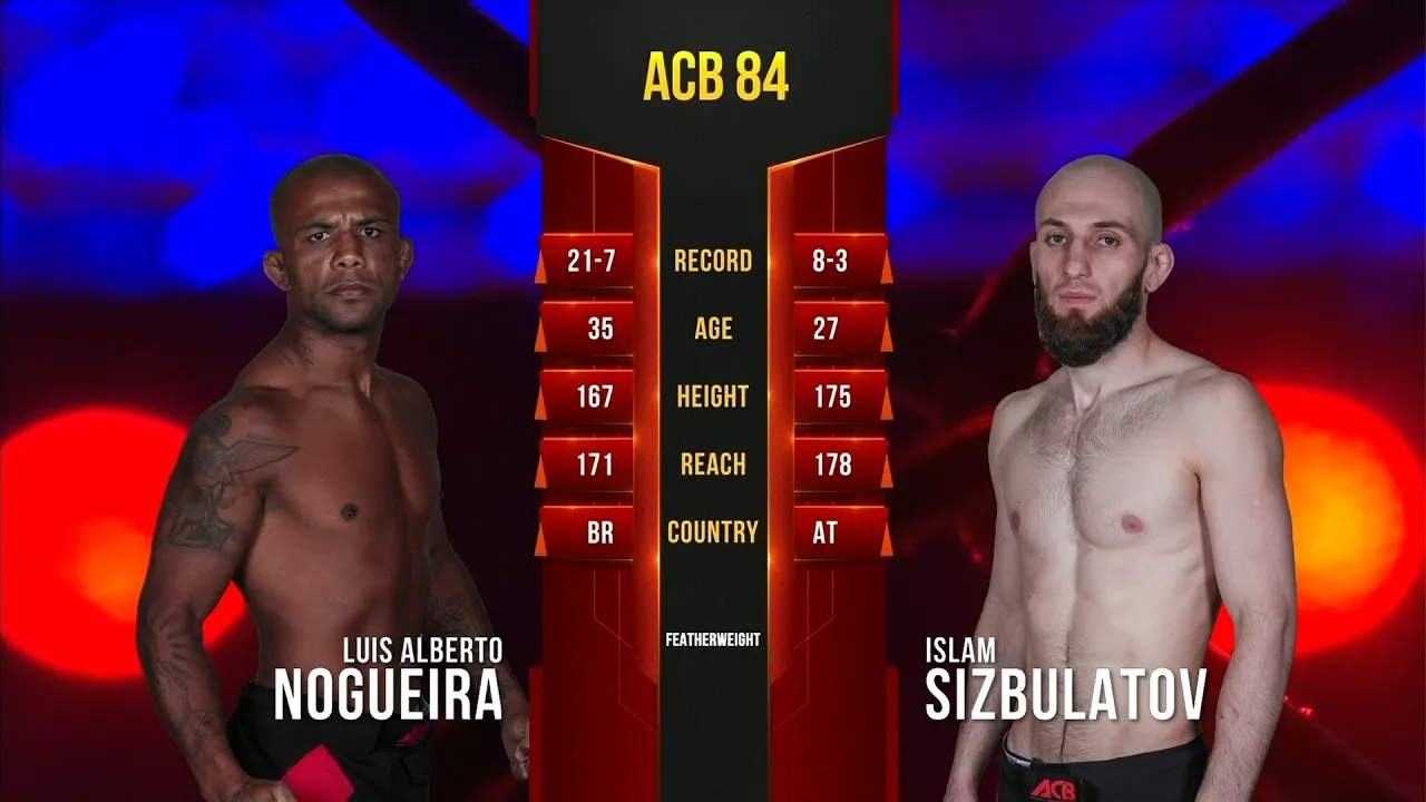 Луис Альберто Ногуэйра vs. Ислам Шишбулатов | Luis Alberto Nogueira vs. Islam Sizbulatov | ACB 84