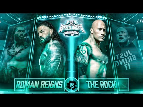 Roman Reigns vs The Rock WrestleMania 40 WWE 2K25 - If this happened #wwe #romanreigns #therock background