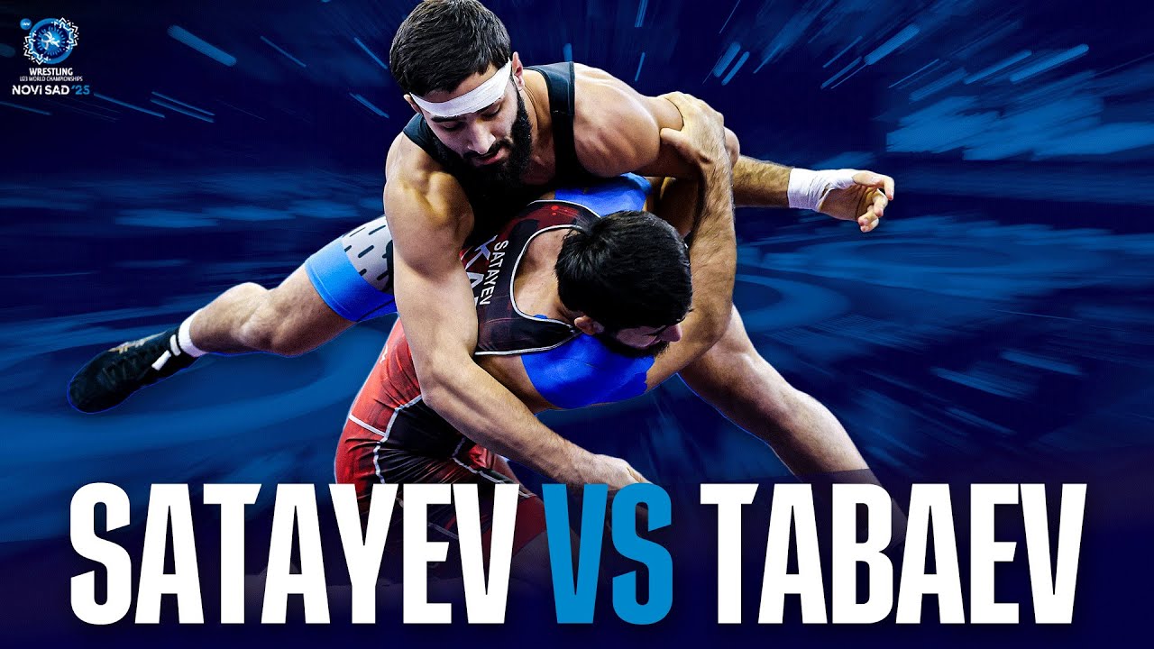 The wildest match of the day at U23 Worlds: Omar SATAYEV (KAZ) vs. Ibrahim TABAEV (BEL)