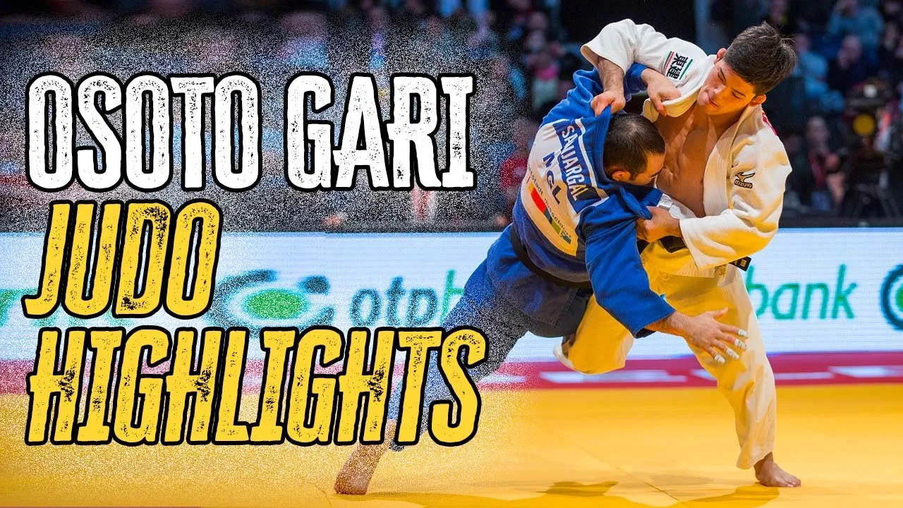 Osoto Gari Judo Highlights 大外刈り ハイライト background