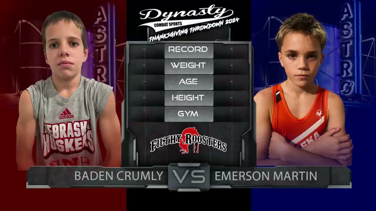 Emerson Martin vs. Baden Crumly Youth Wrestling