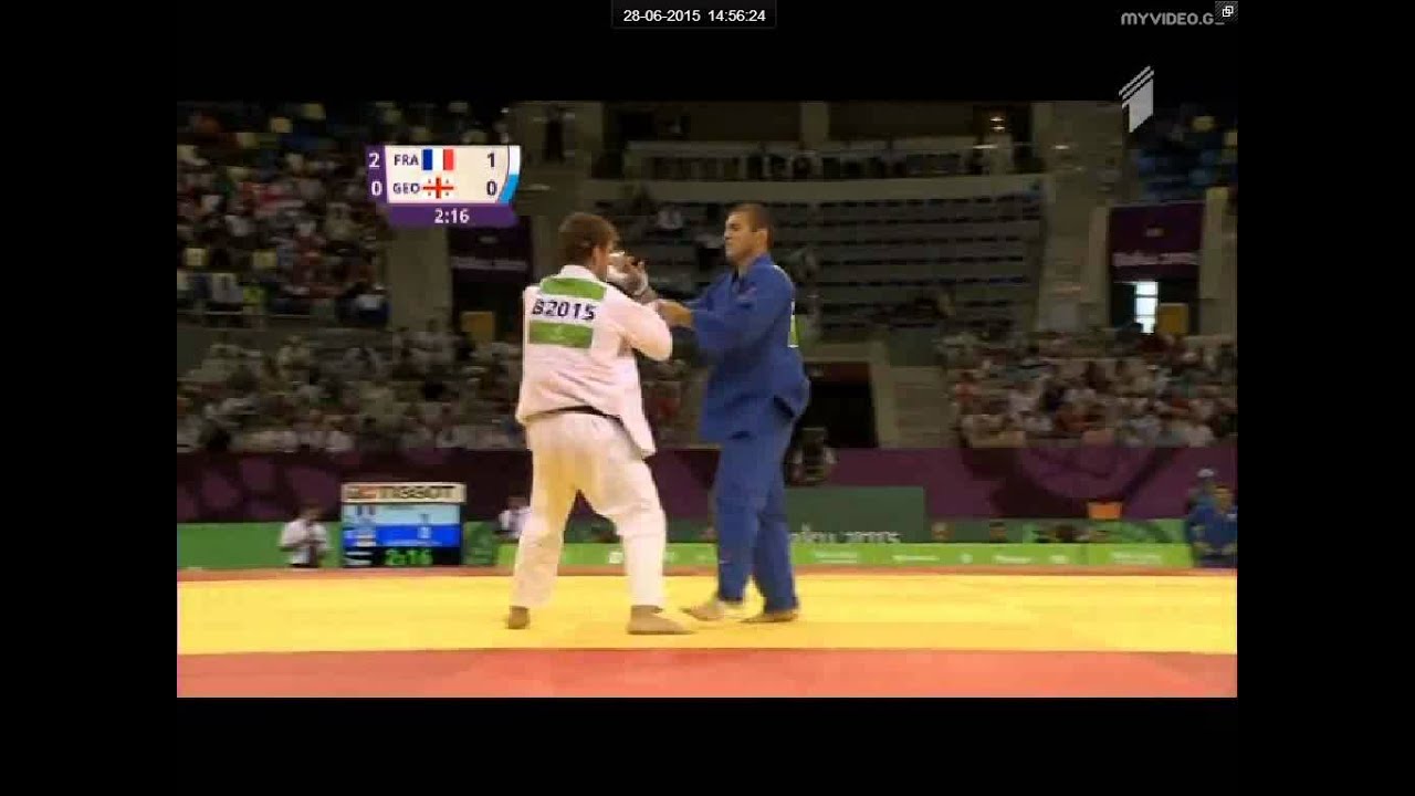 Loic Pietri vs Avtandil Tchrikishvili judo European teams championships final - Baku 2015