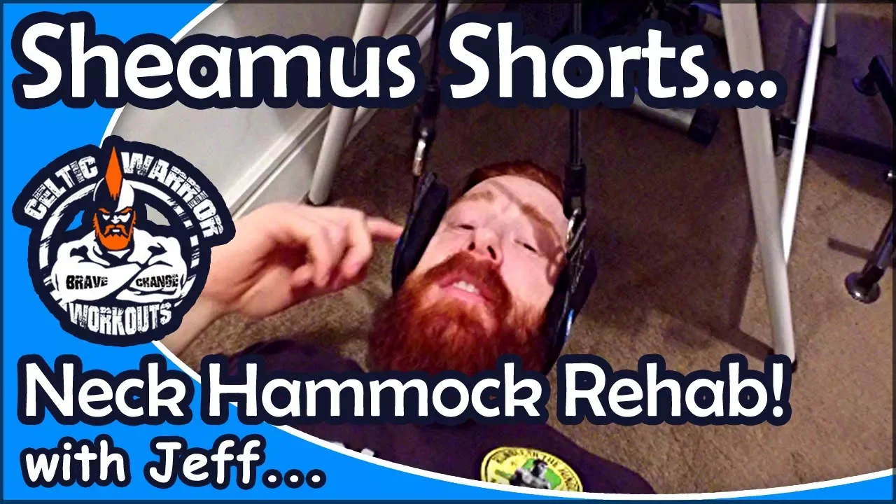 Sheamus Shorts: Rehabbing Injury With Neck Hammock... background