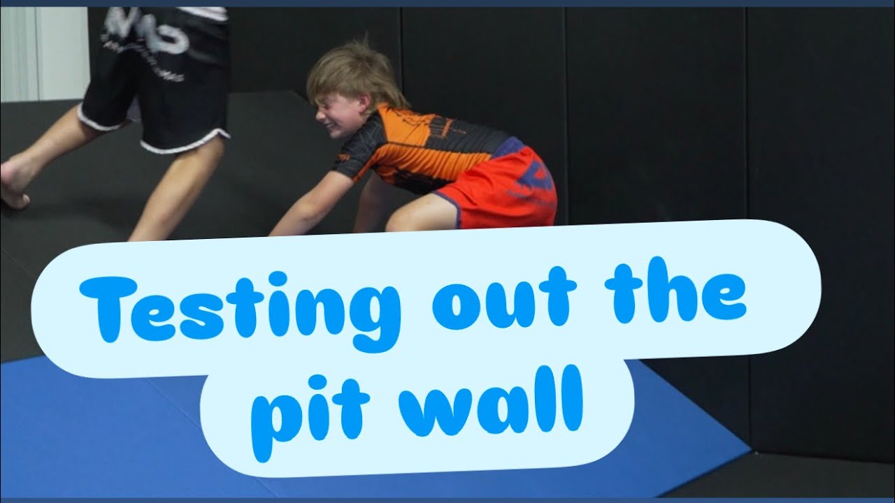 Kids testing out the Pit wall