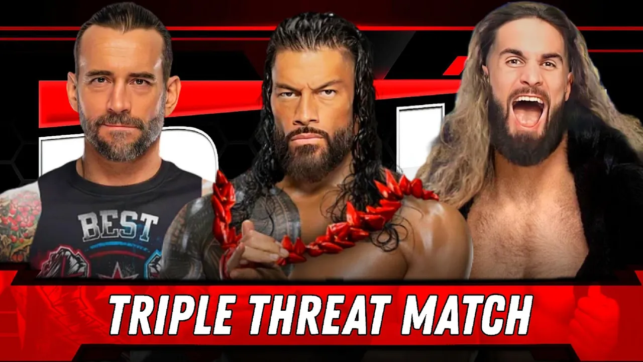 Roman Reigns vs. CM Punk vs. Seth Rollins - Triple Threat Match | WWE Raw Highlights