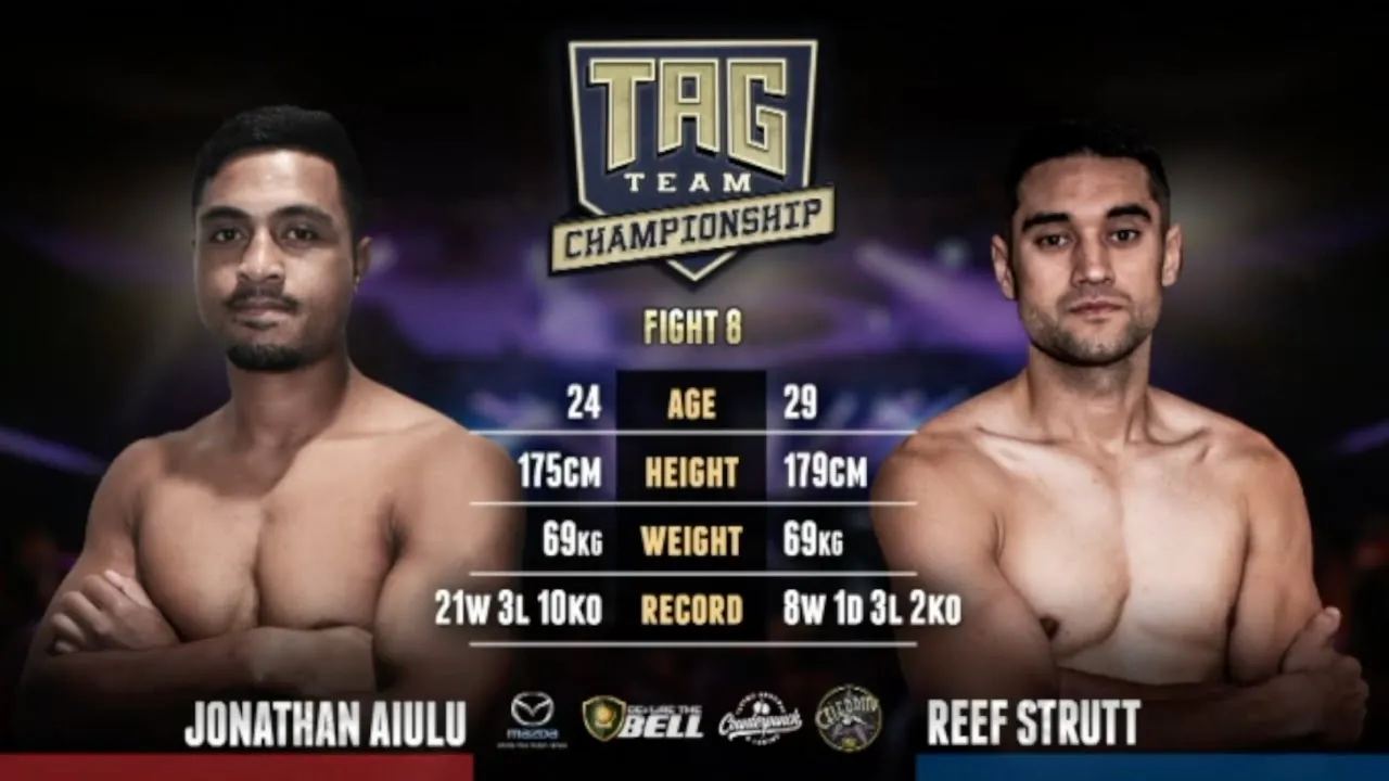Jonathan Aiulu Vs Reef Strutt - Rogue Muay Thai