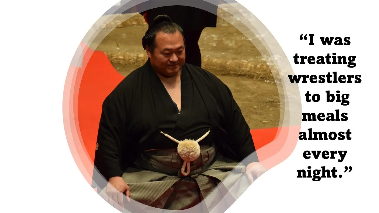 Ex-Toyonoshima: "My bank balance nearly went to zero." background