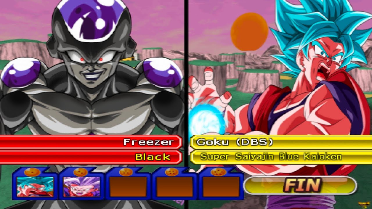 DBZ BT3 MOD - Black Frieza & Cell Max vs. SSB Kaioken Goku & Beast Gohan background
