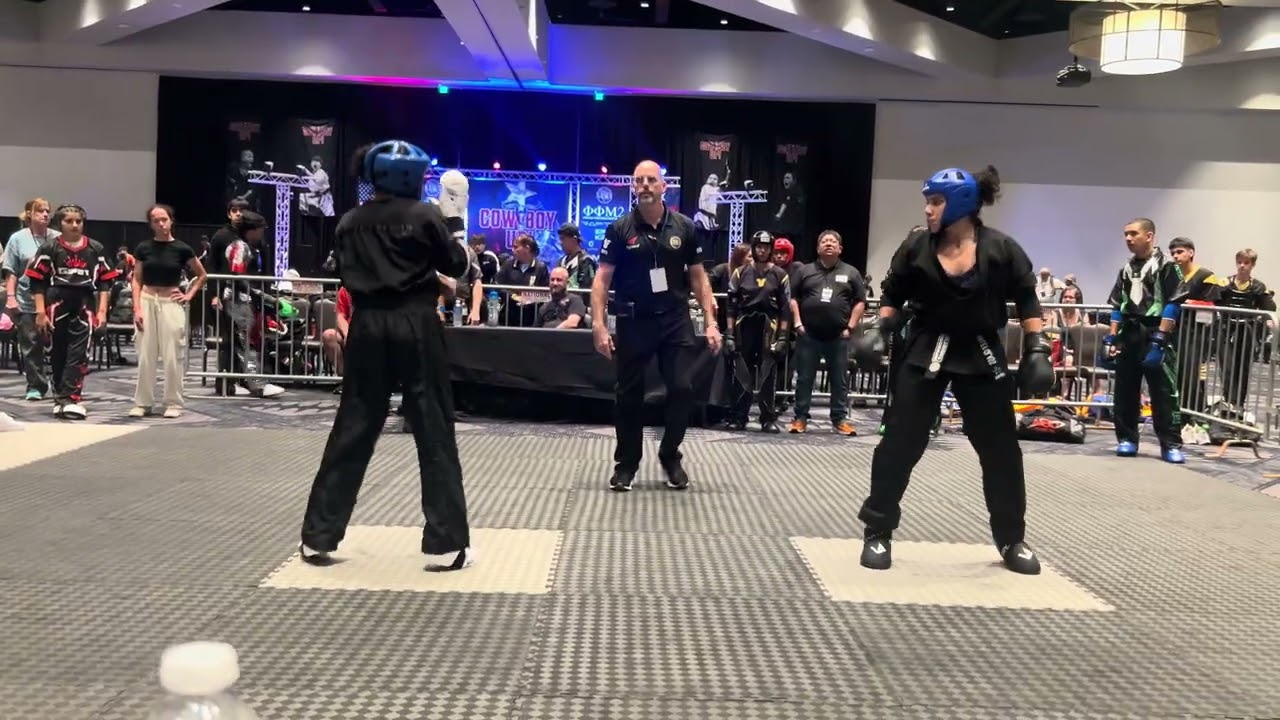 Haley Glass vs Akula Gayatri Women's Open Weight Sparring - Cowboy Up 2025 background