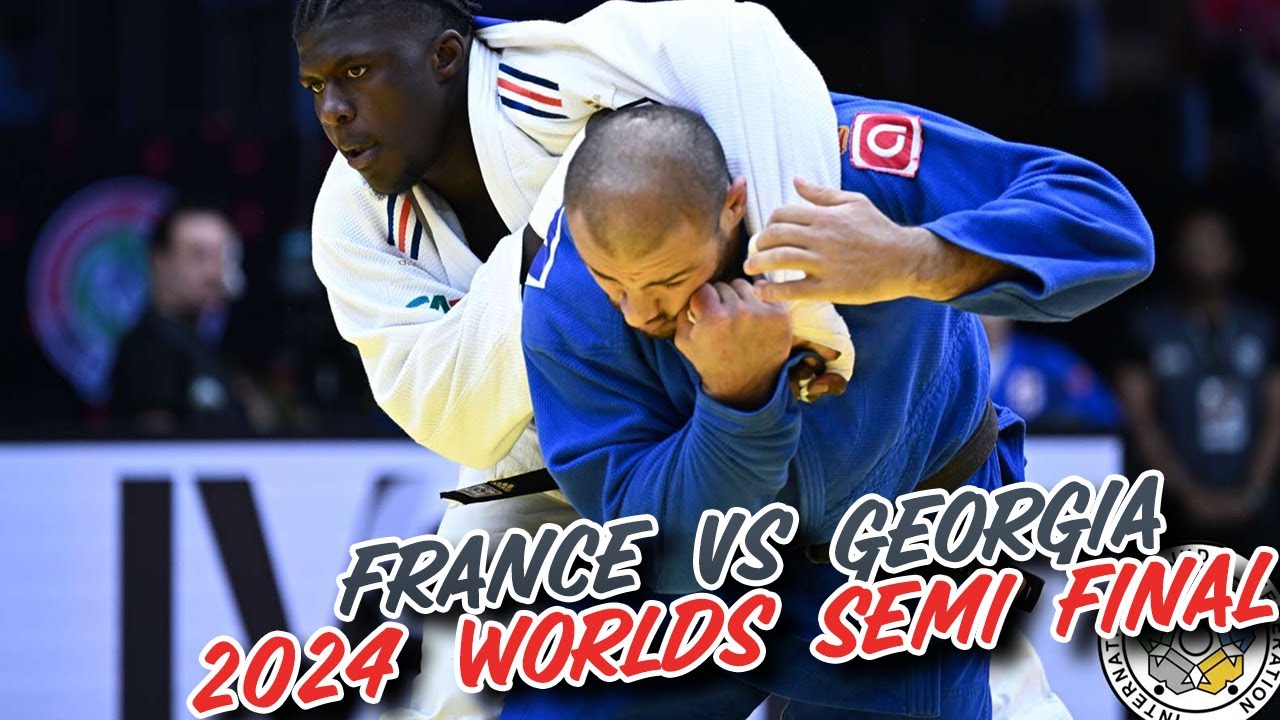 Judo Worlds 2024 SEMI FINAL FRANCE vs GEORGIA Teams Event - Judo World Championships 世界選手権団体戦準決勝 background