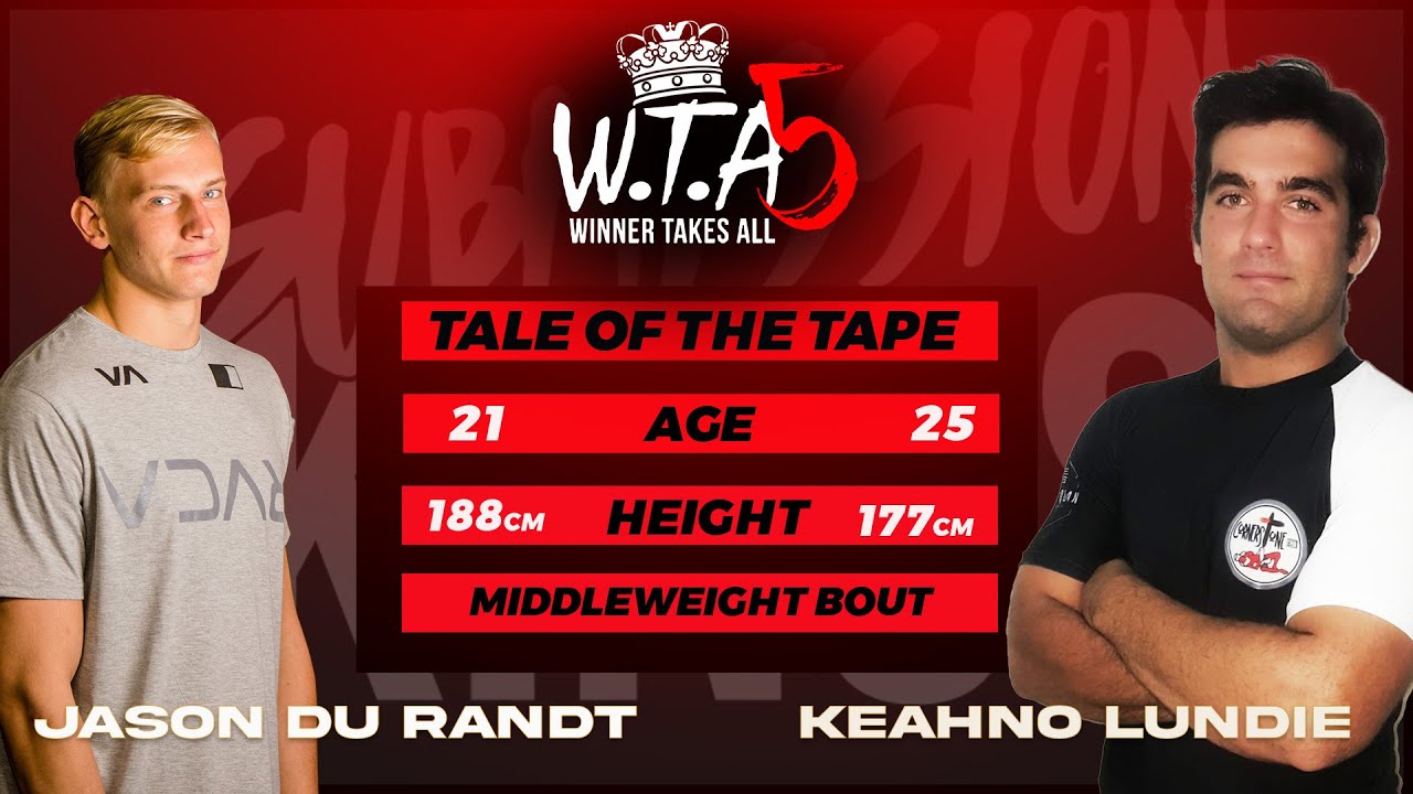 WTA5 Jason Du Randt vs Keanho Lundie - Middleweight background