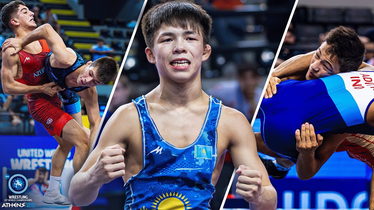 Seven minutes of the craziest Greco-Roman throws from the U17 World Championships background
