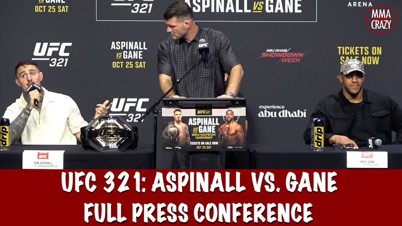 Full UFC 321 Press Conference: Tom Aspinall vs. Ciryl Gane
