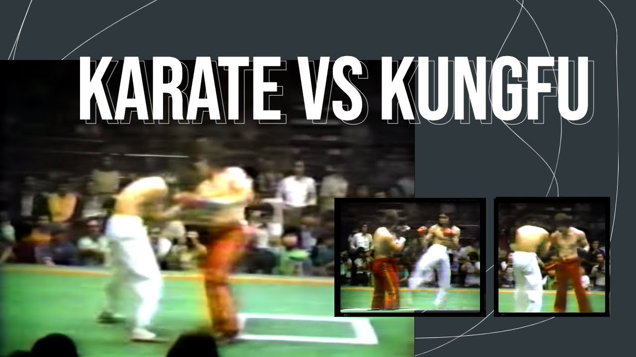 1981 Epic Kungfu vs Karate Kickboxing Match - Kong-Fu Tak vs Benny The Jet backdrop