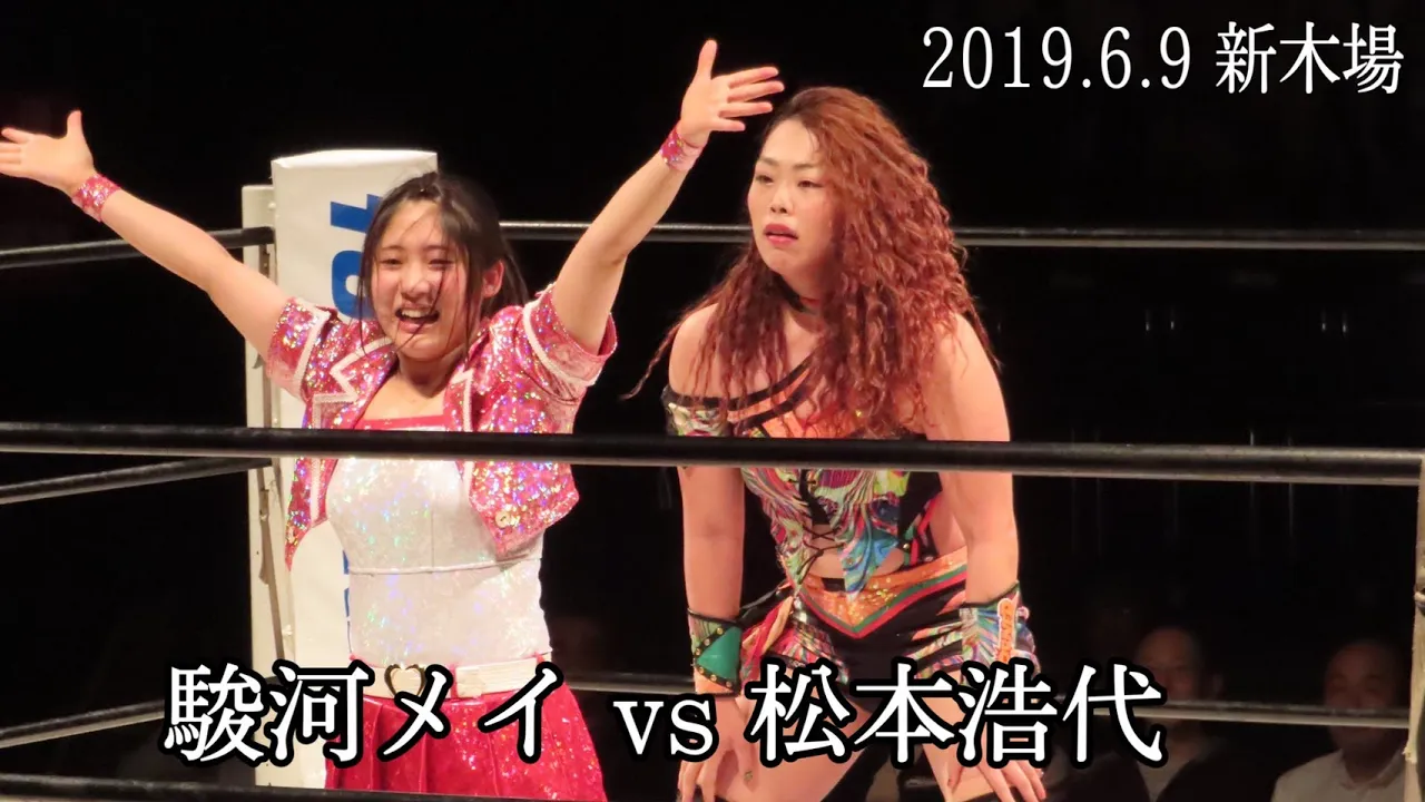 【破壊】松本浩代vs駿河メイ2019.6.9 新木場1st RING background