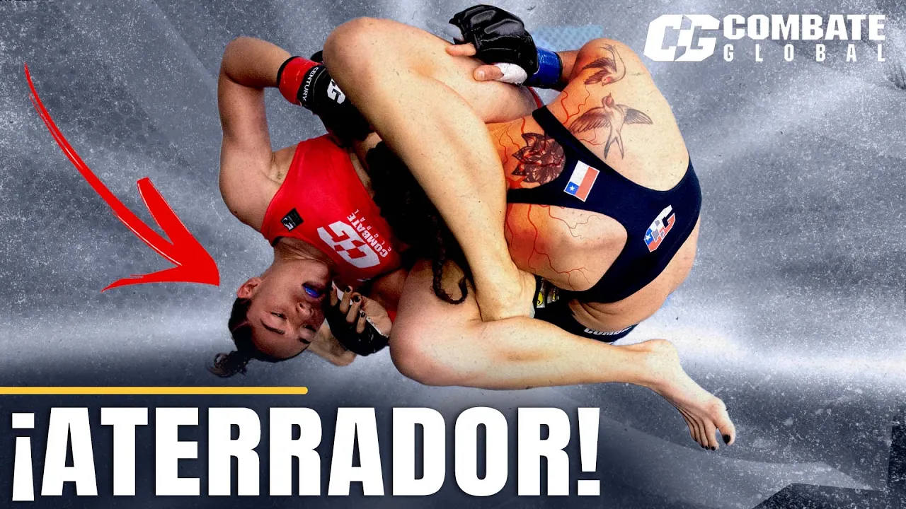 ¡AGARRE ATERRADOR! | Valentina Escobar vs Fernanda Larios I Combate Global 34 background