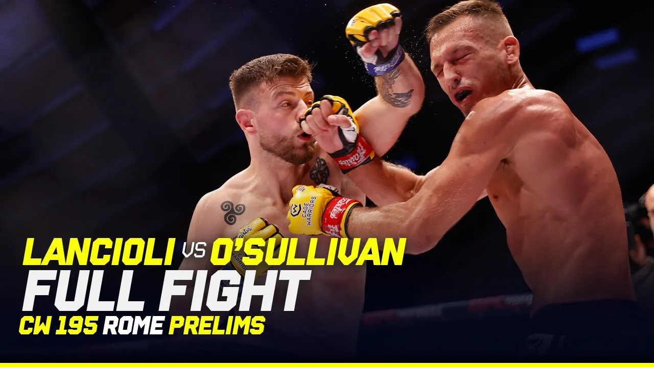 REPRESENTING DUBLIN โ๏ธ ๐ฎ๐ช | Manuel Lancioli VS. Alexander O'Sullivan | CW 195 Rome FULL FIGHT background