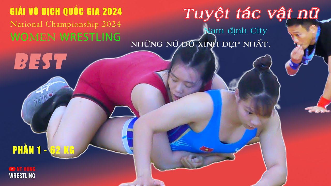 Vật nữ. " women wrestling ". Giải vô địch quốc gia . Hạng 62 kg . Phần 1 background
