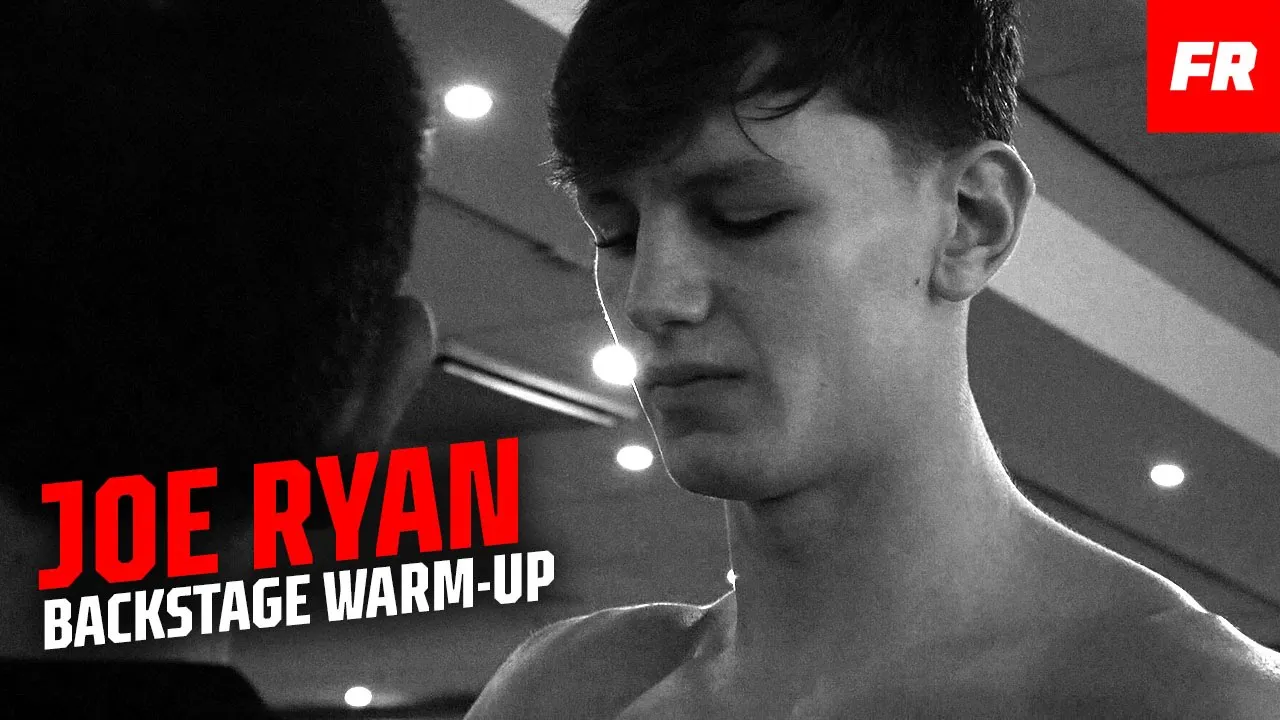 Joe Ryan Muay Thai backstage warm-up before fight at SuperShowDown | Fight Record background