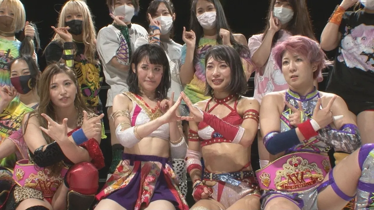 2021.9.25 ACT54新木場大会メイン後マイク・KKMK&Wももコメント backdrop