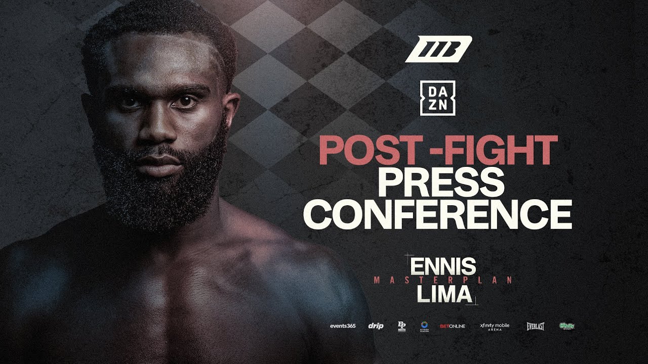 Jaron Ennis Vs Uisma Lima Post-Fight Press Conference With Eddie Hearn background