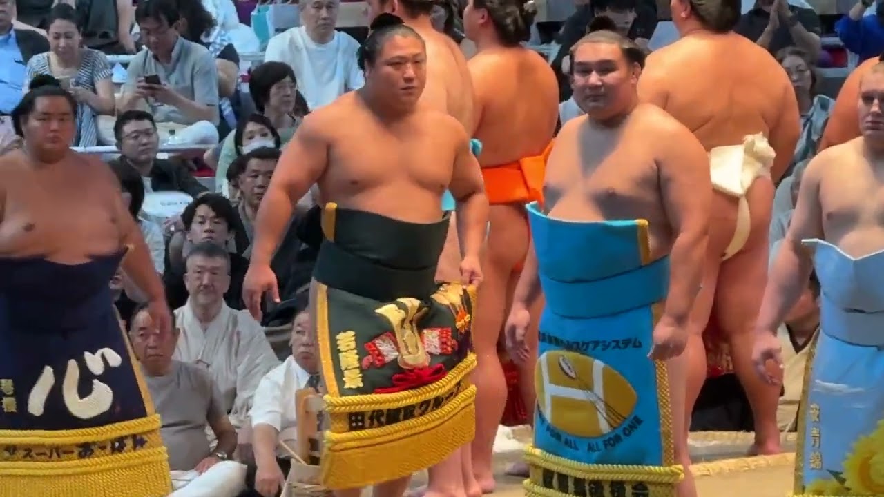 安青錦 草野 若元春 若隆景 幕内 土俵入り【大相撲令和7年7月場所】千秋楽 15日目 2025/7/27名古屋場所 JUL 2025 DAY15 makuuchi dohyoiri