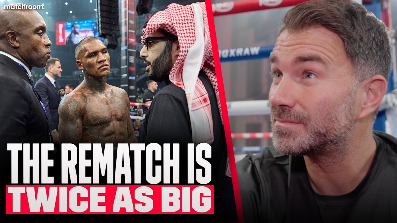 EDDIE HEARN: "Eubank Jr vs Benn REMATCH in September" | Matchroom Boxing background