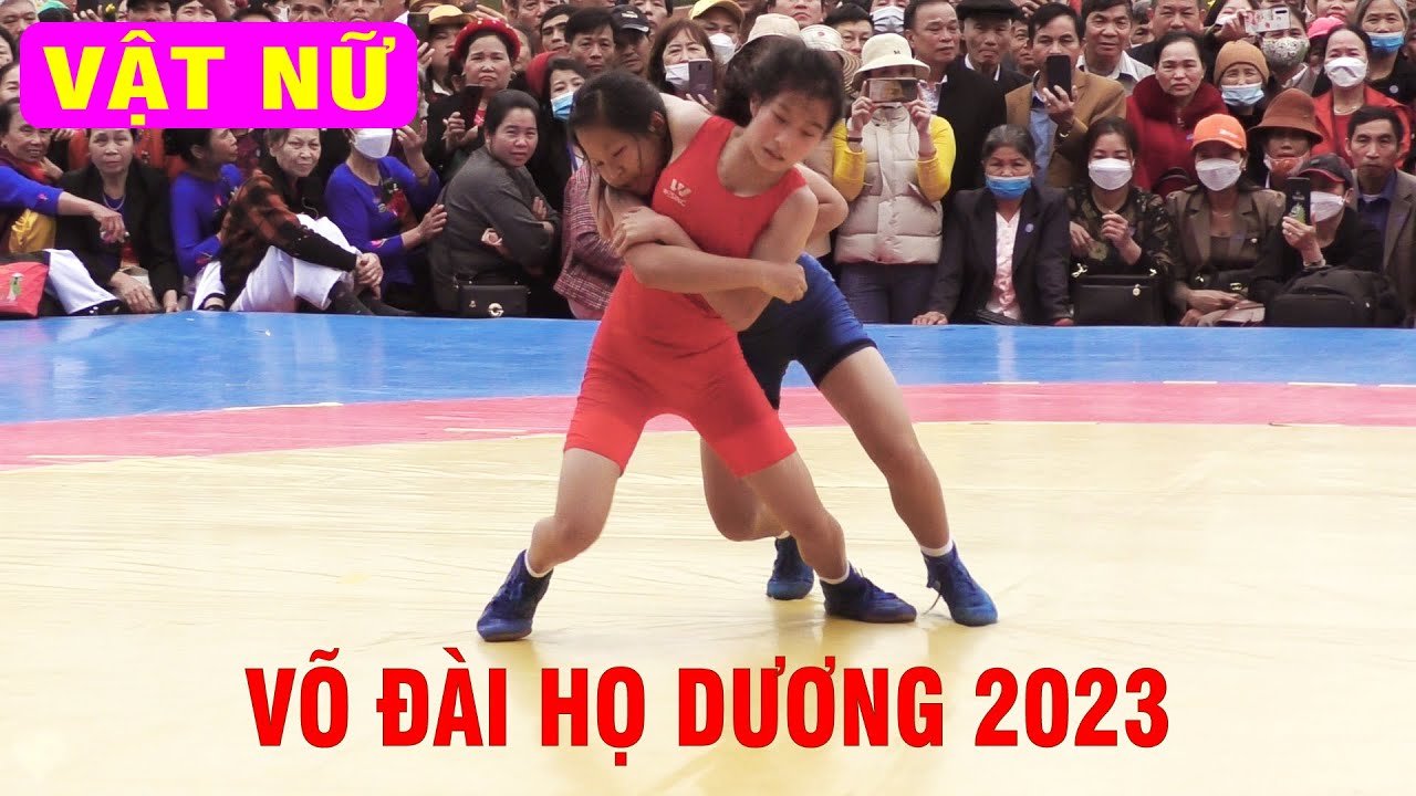 Vật Nữ Họ Dương - trận 1. Womens wrestling.