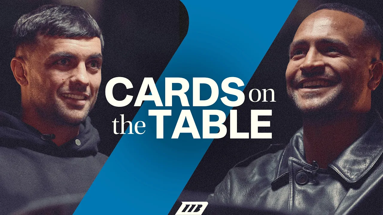Catterall vs Eubank | Face-Off Cards on the Table | Matchroom Boxing background