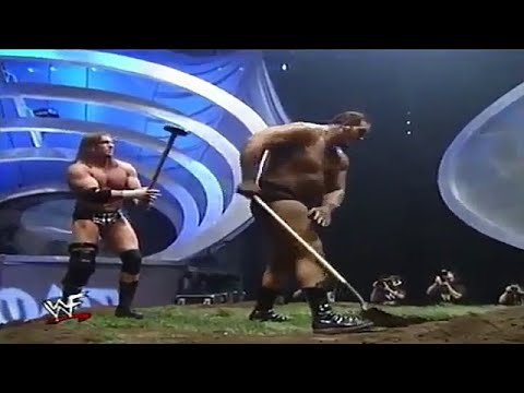 The Rock and Mankind vs Undertaker and Big Show Burried Alive Match Part 2 background