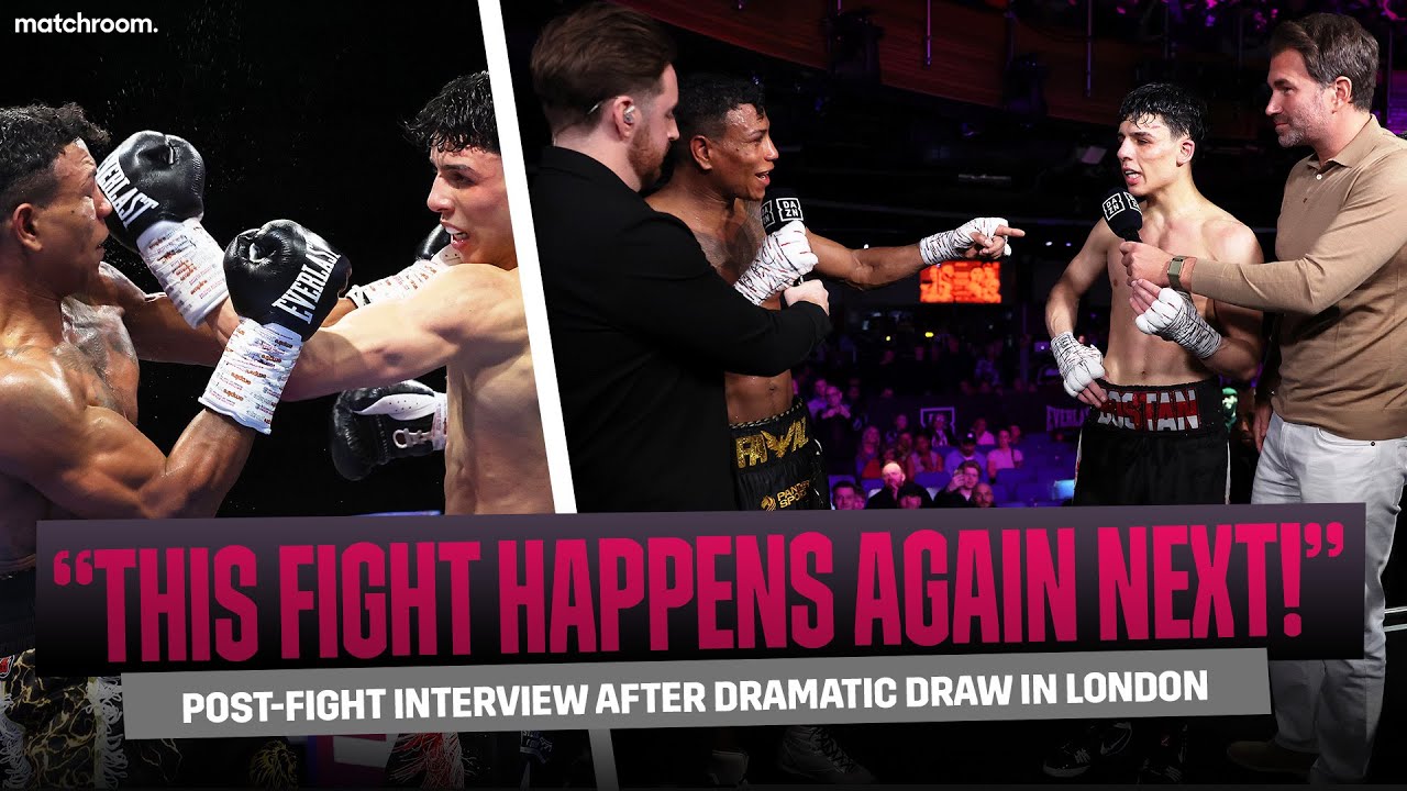 "Even A Blind Man Knows I Won That!" - Junaid Bostan & Bilal Fawaz Go At It Alongside Eddie Hearn background