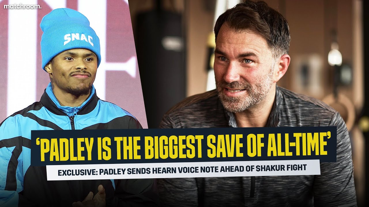 Eddie Hearn Reacts To Shakur Stevenson Vs Floyd Schofield Fallout & Josh Padley Replacement background
