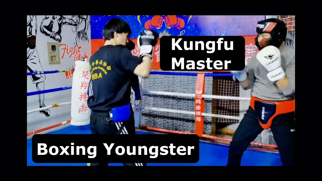 Kungfu Master Challenges Boxing Youngster