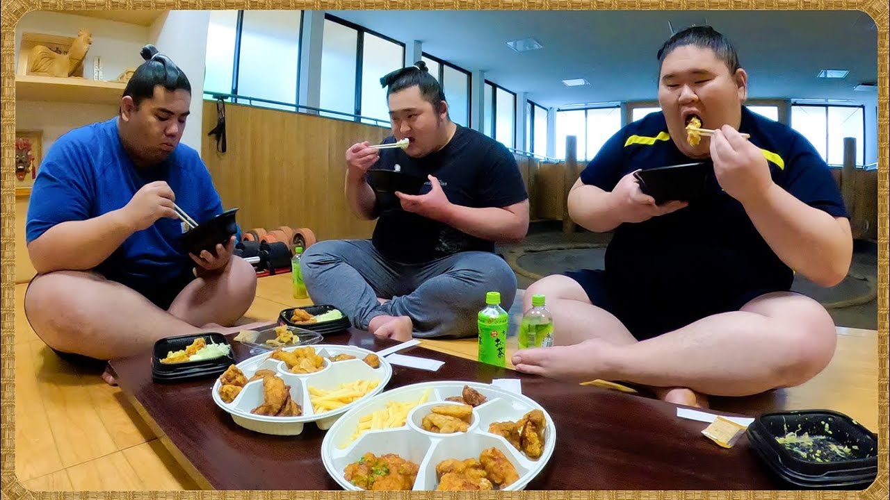 【力士の休日飯】唐揚げパーティーセット+唐揚げお弁当大盛り / 許田・颯雅・出沼+生田目