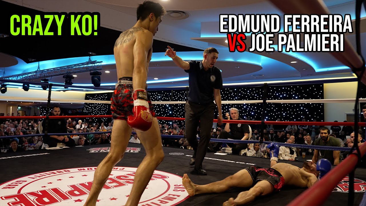 Crazy Knockout - Edmund Ferreira vs Joe Palmieri | Siam Boxing background