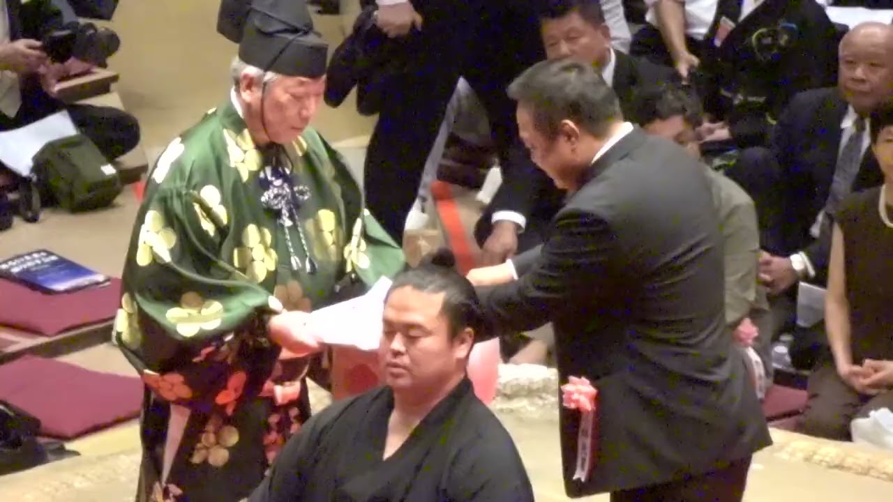 【妙義龍断髪式】境川部屋の方MYOGIRYU retirement ceremony 2025/10/5 background