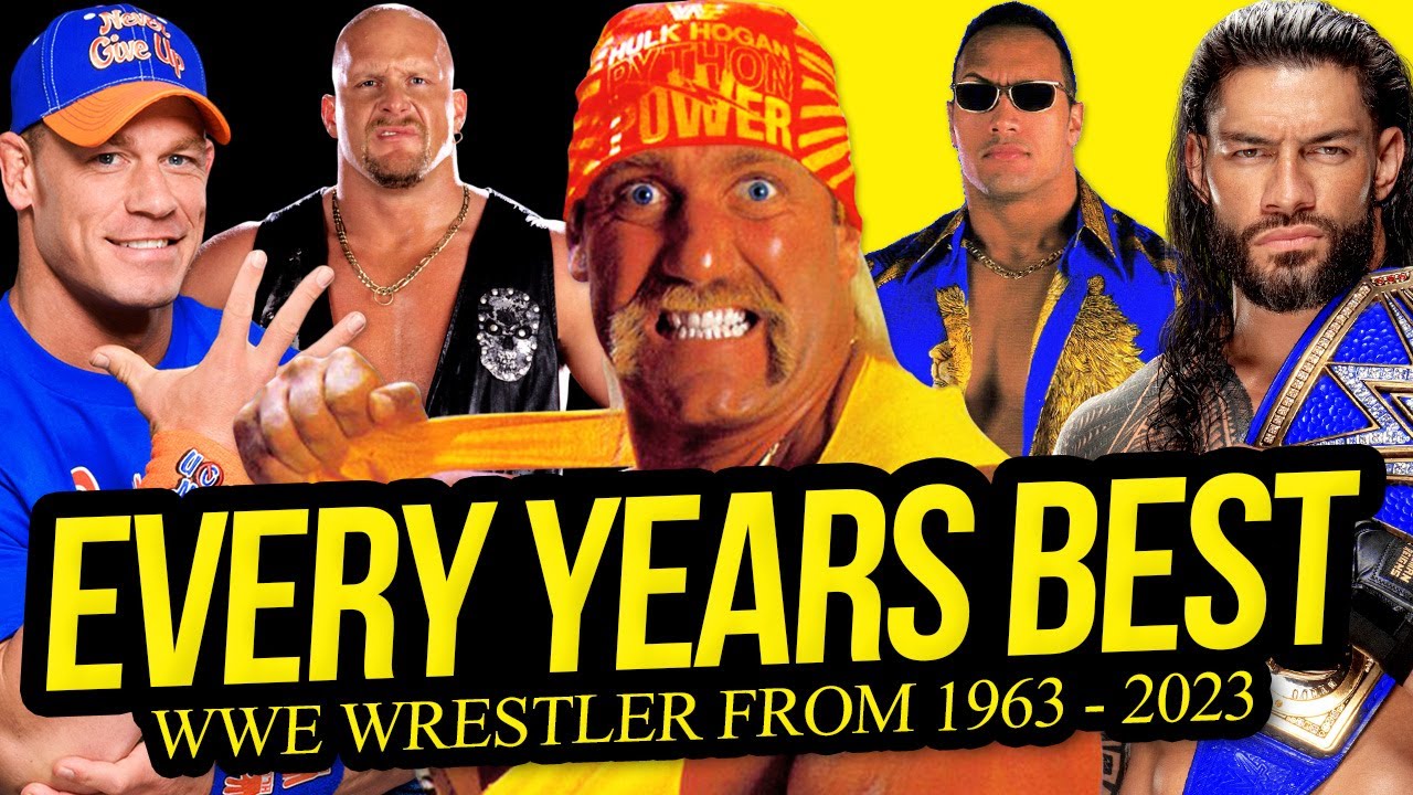 The BEST Wrestler from EVERY Year in WWE History (1963-2023) background