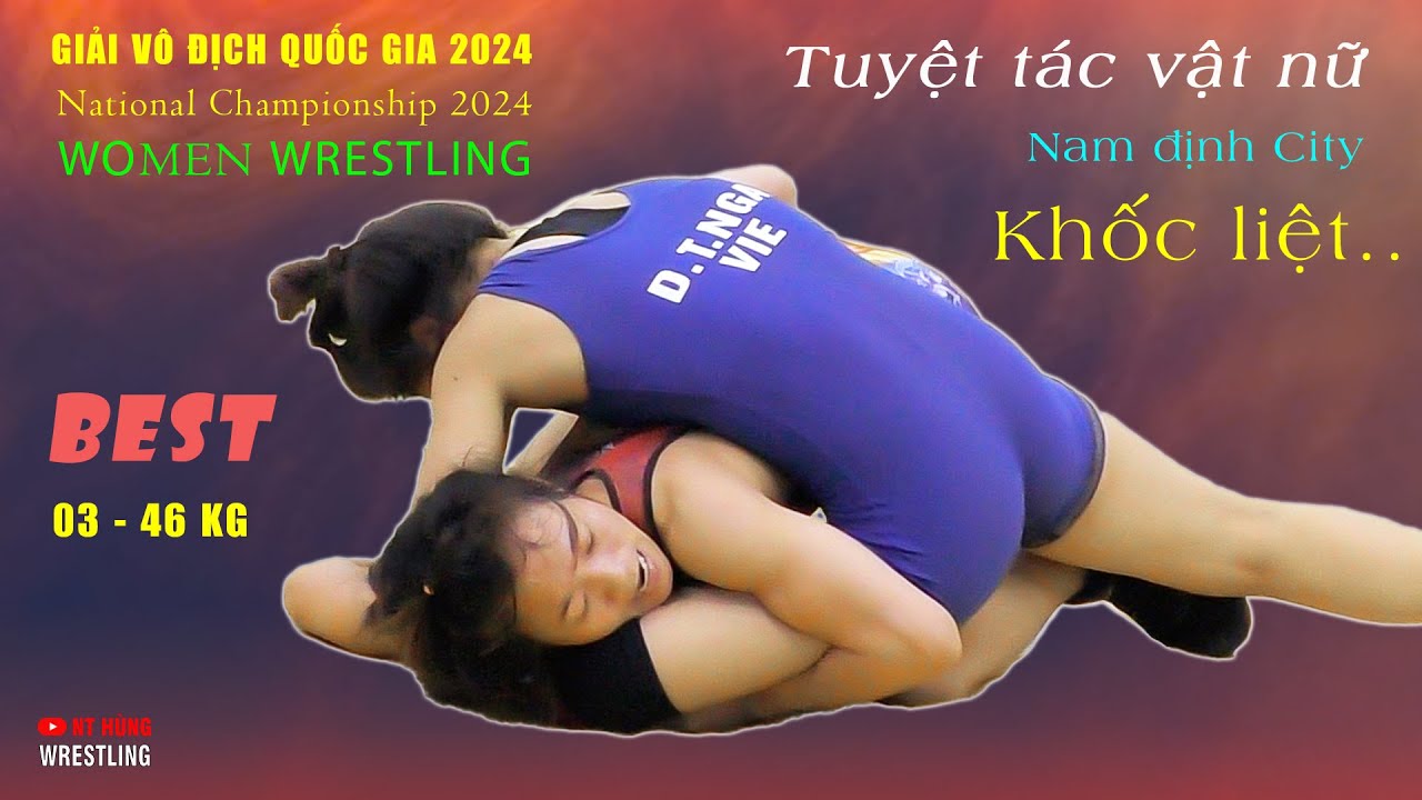 Vật nữ. Giải vô địch quốc gia . Hạng 46 kg P3. background