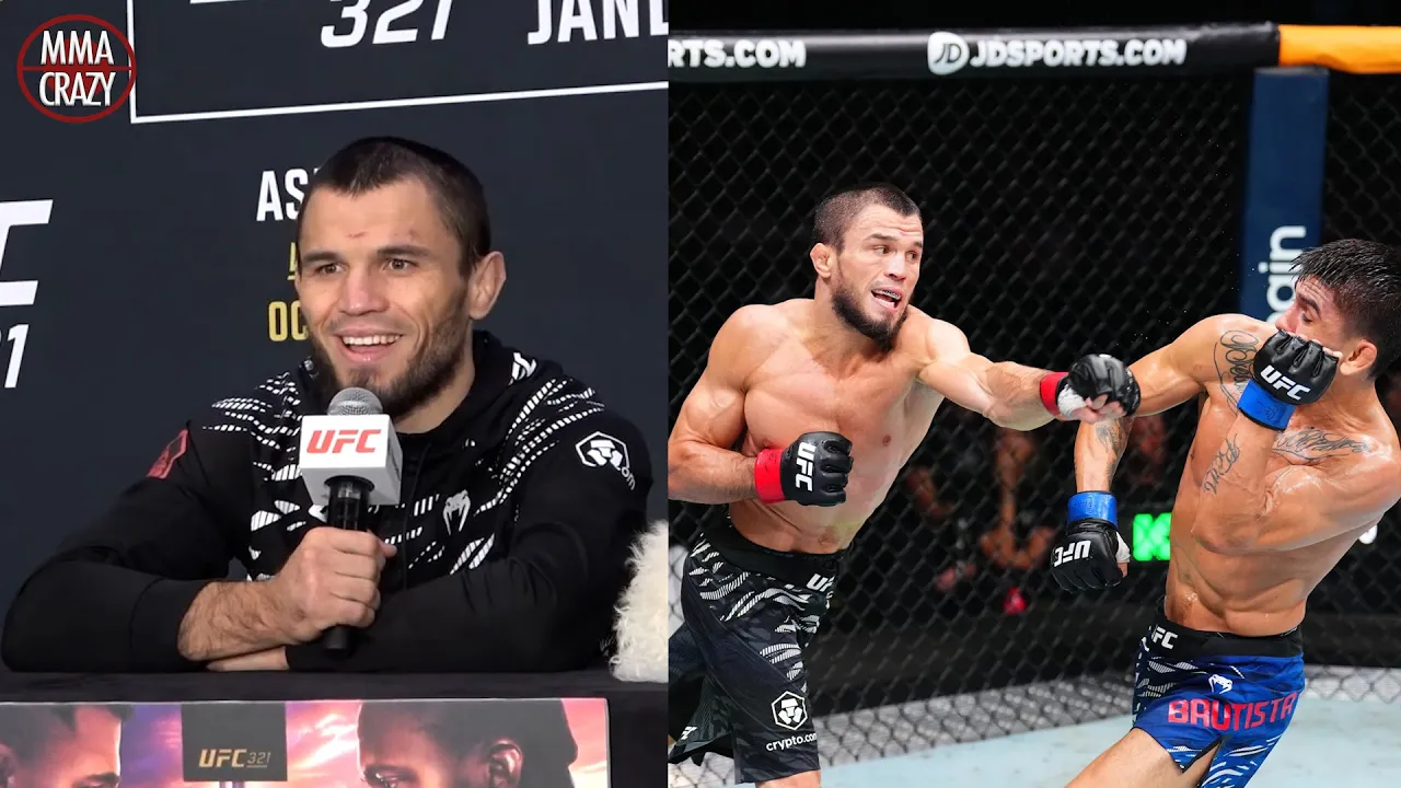 Umar Nurmagomedov reacts to DEFEATING Mario Bautista at UFC 321