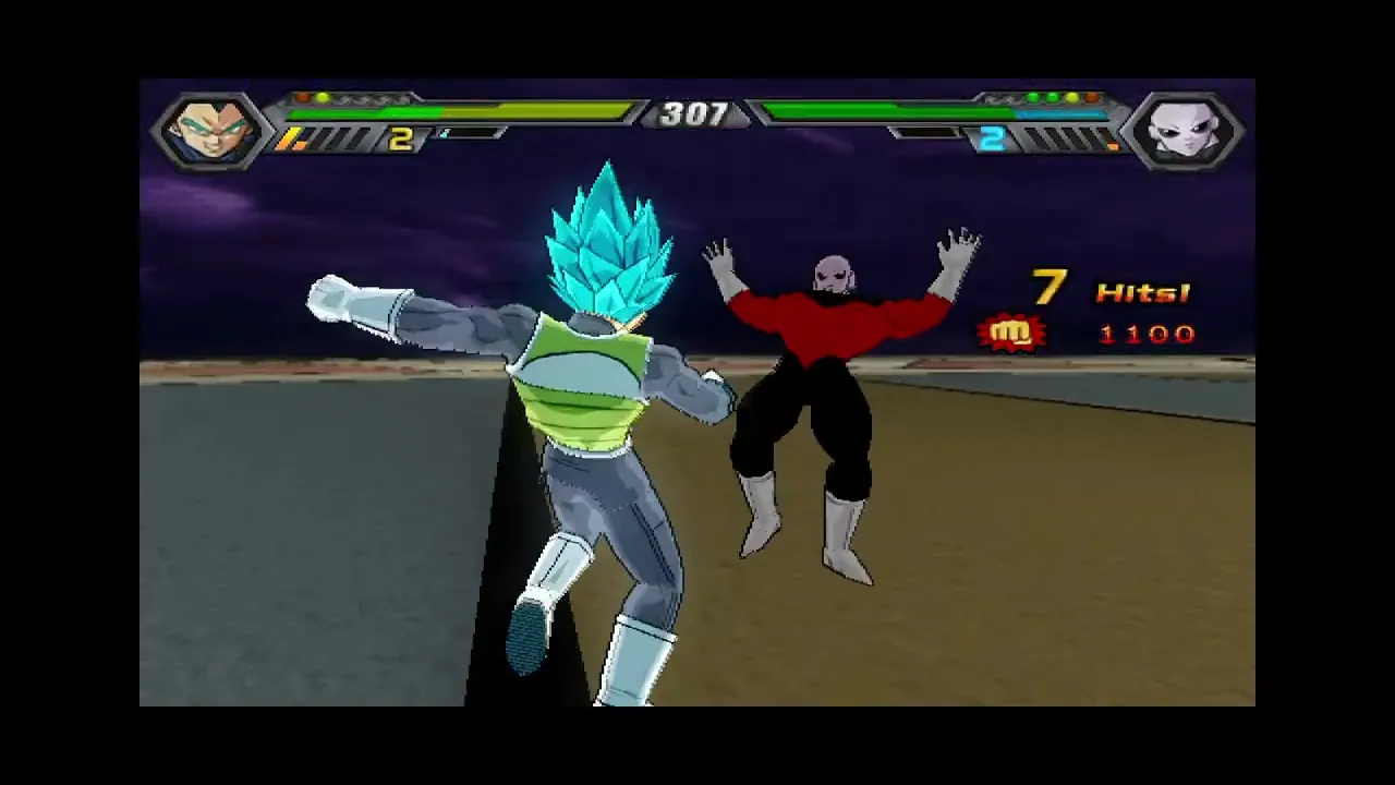 DBZ BT4 - SSB GOKU & SSB VEGETA VS. HIT & JIREN backdrop