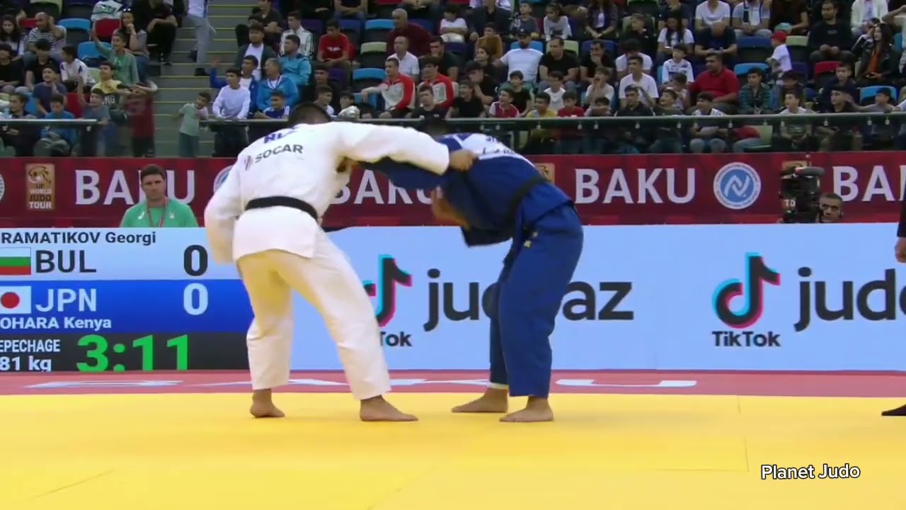 Georgi GRAMATIKOV 🇧🇬 🆚️ Kenya KOHARA 🇯🇵 | утешительная схватка /-81кг | Большой Шлем Баку 2023