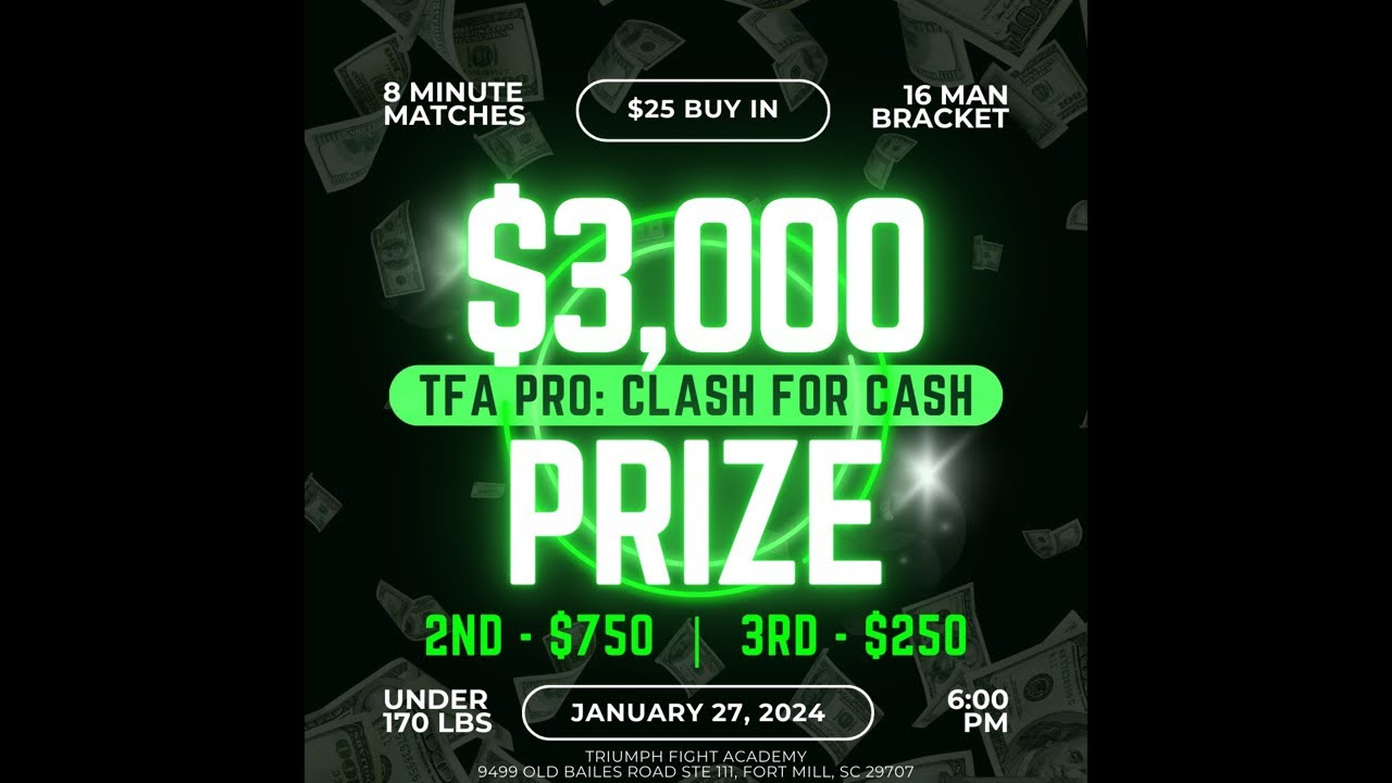 TFA Pro: Clash for Cash LIVESTREAM backdrop