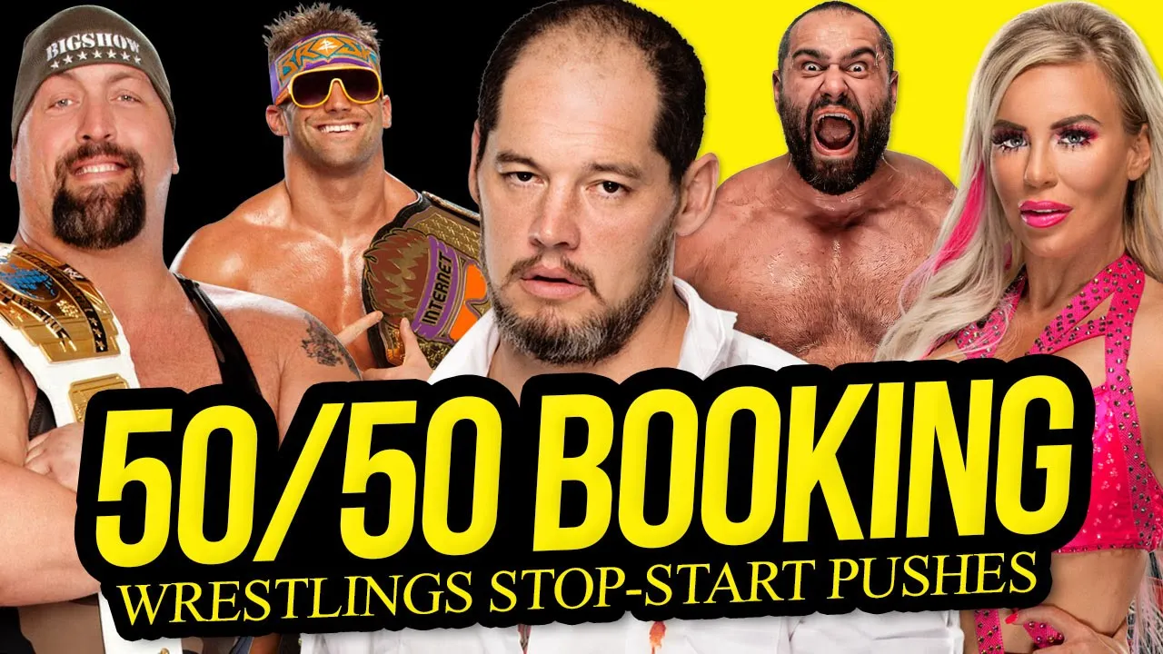 50/50 Booking | Wrestling's Stop-Start Pushes background