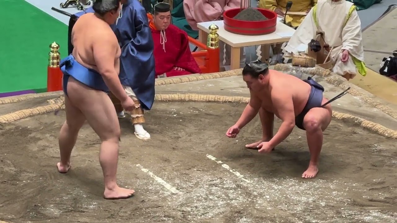 古式大相撲『横綱対決』大の里vs豊昇龍 2025/10/7 Onosato vs Hoshoryu background