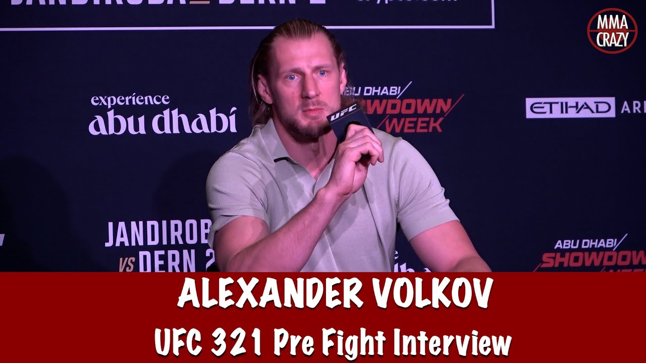 Alexander Volkov plans to KO Jailton Almeida at UFC 321 background