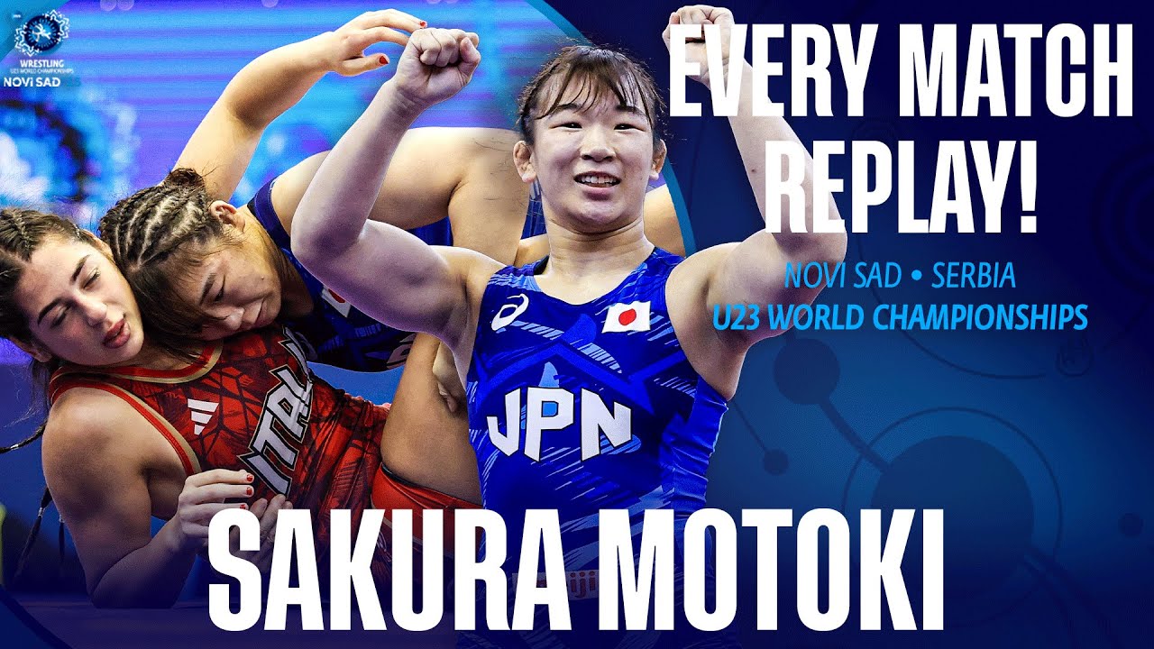 Every match from Olympic champion Sakura MOTOKI (JPN) at the U23 World Championships background
