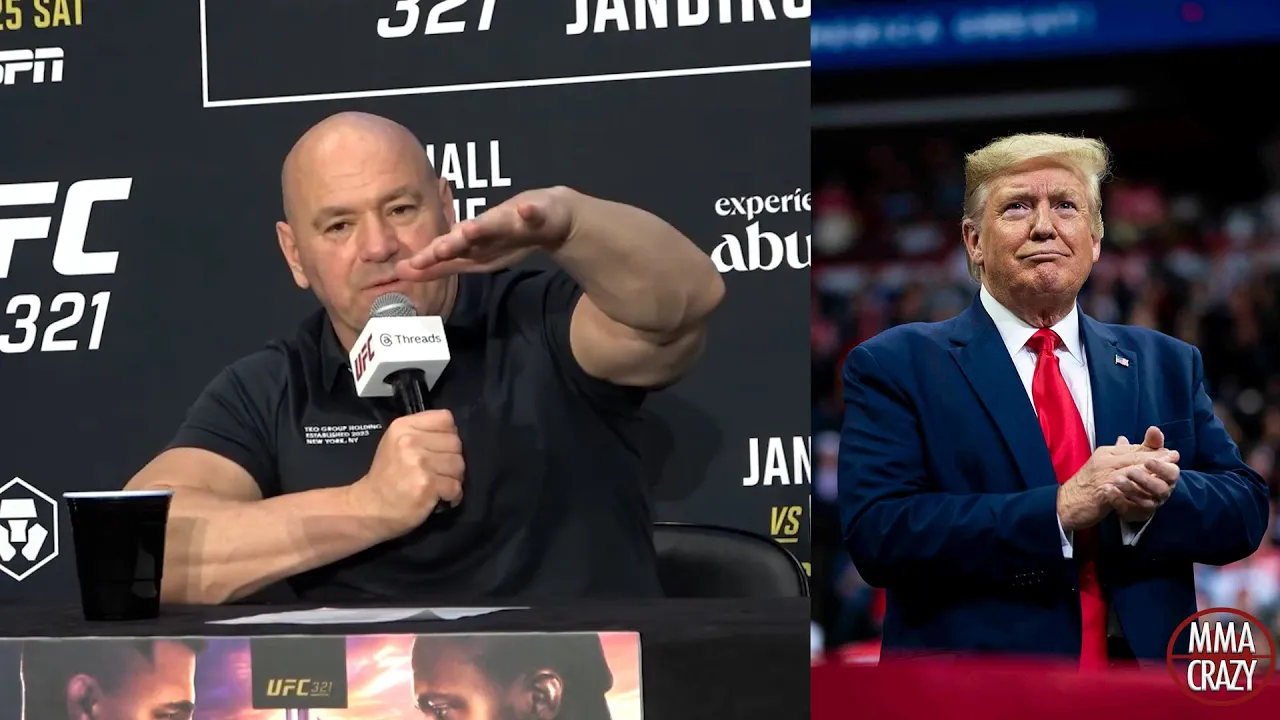 Dana White reveals Donald Trump flew to Qatar ahead of UFC debut event background
